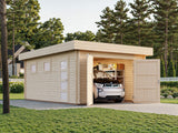 Rasmus (3.6x5.5m | 19.0m2 | 44mm) with Wooden Gate - Palmako UK