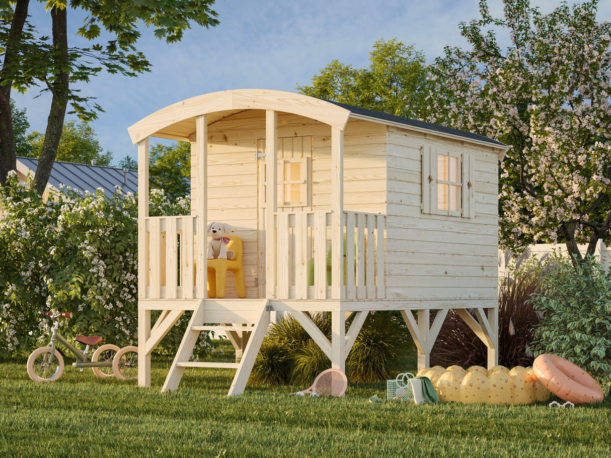 Huck (1.8x2m | 3.3m2 | 16mm) Playhouse - Palmako UK
