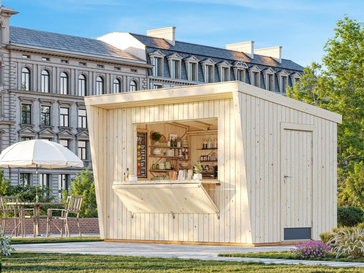 Kira (3.6x2.3m | 7.7m2) Timber Garden Bar - Palmako UK