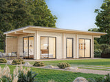 Cecilia M (7,8x3,3m | 21,8m2 | 70mm) 3-Room Modern Log Cottage with Aluminium Doors and Windows - Palmako UK