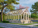 Emilia L (3x4.8m | 13.8m2 | 18mm) Premium Glasshouse (Pressure Treated) - Palmako UK