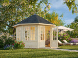 Veronica 7 (3.4x4.1m | 9.2m2 | 34mm) Octagonal Garden Pavilion - Palmako UK