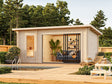 Sanna Sauna XL (5.2x2.9m | 12.8m2 | 44mm) Modern Double Glazed Sauna & Garden Room with Sliding Doors - Palmako UK