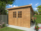 Alice S (3x2.5m | 6.1m2 | 28mm) Compact Pressure Treated Garden Shed - Palmako UK