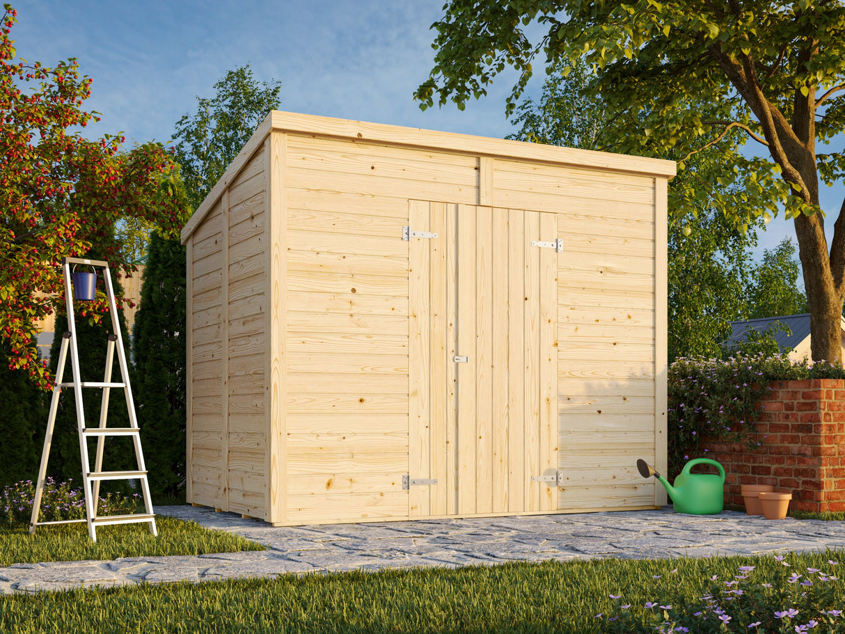Leif M (2.7x1.7m | 4.5m2) Practical Garden Shed - Palmako UK