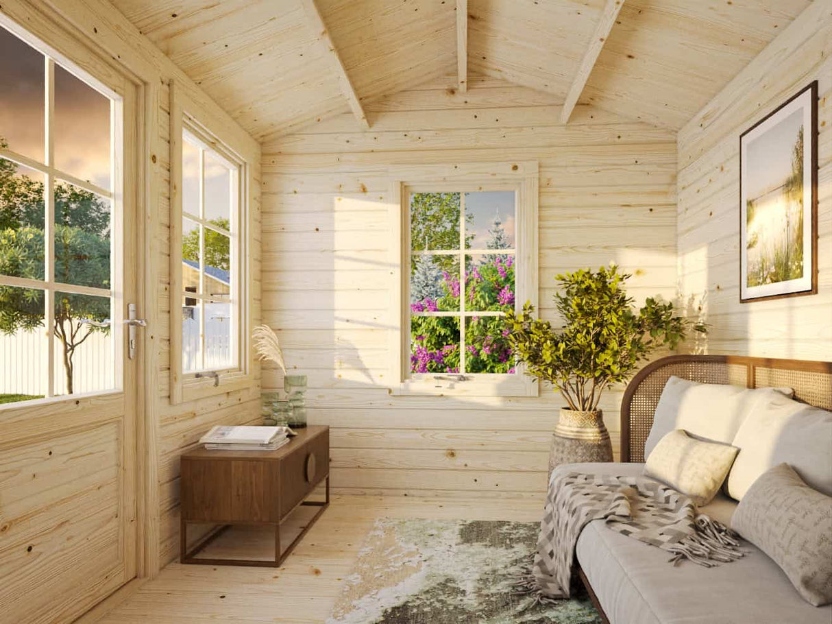 Claudia S (3.2x2.4m | 7.4m2 | 28mm) Compact Clockhouse Garden Room