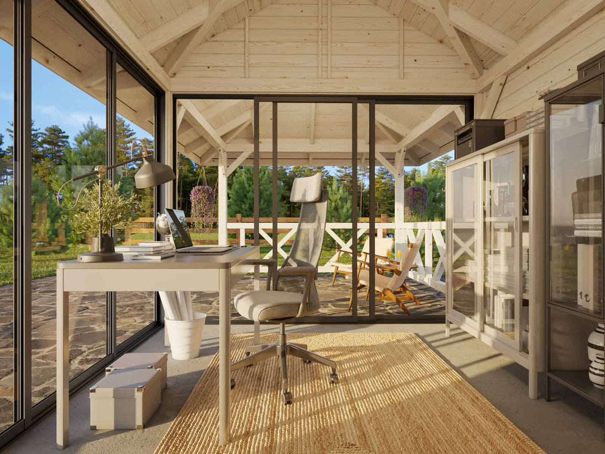 Bianca 203/503 (6x3m | 16.6m2) Glass Garden Room With Gazebo (Double Glazing Available)