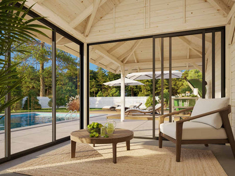 Bianca 205/505 (6x3m | 16.6m2) Glass Garden Room With Terrace (Double Glazing Available)
