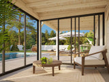 Lenna 405/705 (6x3m | 16.6m2) Glass Garden Room With Sliding Doors (Double Glazing Available) - Palmako UK