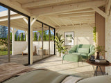 Lenna 422/722 (6x6m | 24.9m2) Glass Garden Room With Sliding Doors (Double Glazing Available)