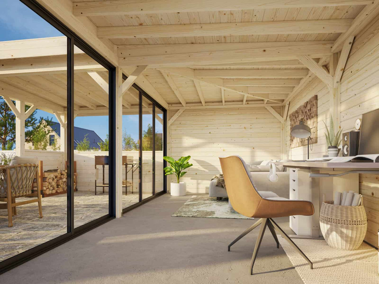 Lenna 423/723 (6x6m | 24.9m2) Glass Garden Room With Sliding Doors (Double Glazing Available)
