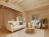 Anna M (7.7x4m | 26.8+1.9m2 | 70mm) Modern Two Room Timber Holiday Cottage - As Seen On Living Big In a Tiny House