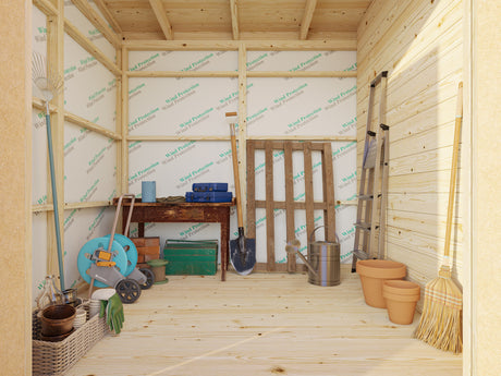 Kalle S (3.4x2.2m | 6.6m2) Modern Pent Storage Shed