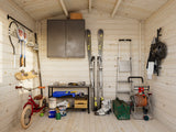 Emma S (2.6x2.2m | 4.6m2 | 28mm) Compact Alpine Style Garden Shed