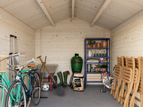 Lotta M (3x4m | 10.0m2 | 34mm) Traditional Garden Log Cabin - Palmako UK