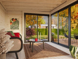 Serena 2 (4,2x3,2m|12,6m2|44mm ) Cubic Garden Log Cabin with Aluminium Doors and Windows(Double or Single Glazed)