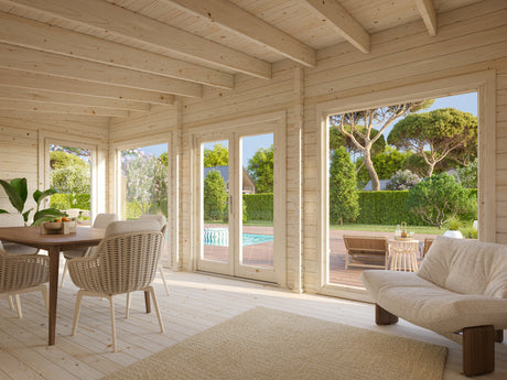 Heidi M (6.4x3.6m | 19.7m2 | 70mm) Contemporary All-Season Garden Room - Palmako UK