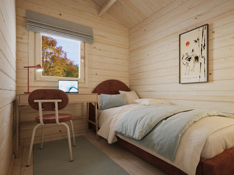 Sandra S (6.2x4.7m | 21.5+3.7m2 | 70mm) Traditional Holiday Summer House - Palmako UK