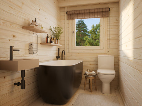 Sandra M (6.1x4.1m | 29.9m2 | 44mm) Three Room Traditional Holiday Log Cabin - Palmako UK