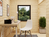 Cecilia L (5,6x5,6m | 27,2m2 | 70mm) Spacious 2,5-Room Modern Log Cottage with Aluminium Doors and Windows