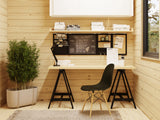 Cecilia XL(5,6x6,9m | 30m2 | 70mm) 4-Room Modern Log Cottage with Aluminium Doors and Windows