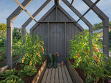 Emilia S+ (2,4x4,3m|5,4+4m2|18mm ) Compact Greenhouse with Shed - Factory Painted - Palmako UK