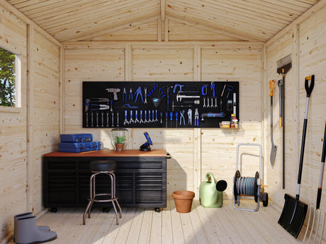 Dan XS (2.4x1.9m | 4.6m2) Compact Timber Garden Shed