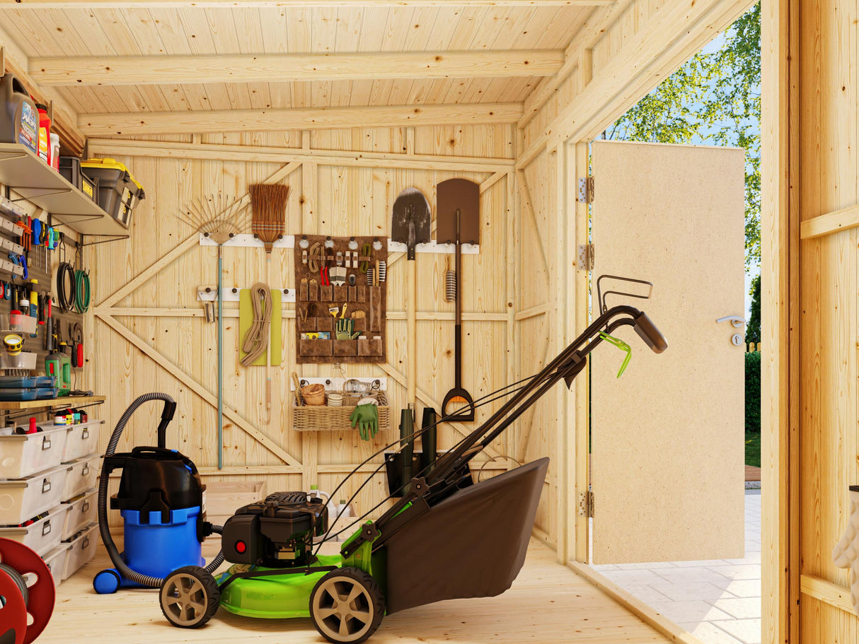 Stig (3.5x2.4m | 8.2m2) Sturdy and Secure Shed for Garden Storage