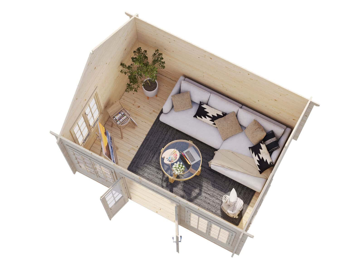 Claudia M (4.2x3.2m | 11.5m2 | 34mm) Clockhouse Style Summer House