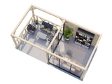 Bianca 204/504 (6x3m | 16.6m2) Garden Room With 3 Glass Walls And a Gazebo (Double Glazing Available) - Palmako UK