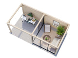 Bianca 205/505 (6x3m | 16.6m2) Glass Garden Room With Terrace (Double Glazing Available) - Palmako UK