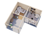 Bianca 212/512 (6x6m | 24.9m2) Glass Garden Room With Sliding Doors (Double Glazing Available) - Palmako UK