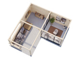 Lenna 410/710 (6x6m | 24.9m2) Glass Garden Room With Sliding Doors (Double Glazing Available)