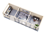 Lenna 419/719 (9x3m | 24.9m2) Glass Garden Room With Sliding Doors (Double Glazing Available)