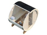 Anita S (2x1.6m | 0.9m2 | 42mm) Timber Garden Barrel Sauna - Palmako UK
