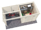 Leif L (3.7x1.7m | 3.0+2.9m2) Practical Garden Shed