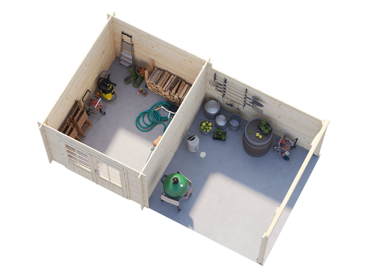 Ella (5.5x3.2m | 6.9+8.2m2 | 28mm) Roof Summer House