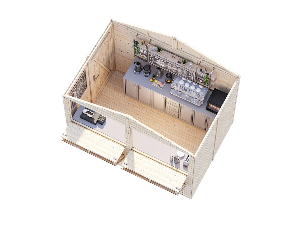 Stella S (2.7x1.9m | 5.0m2) Garden Drinks Bar - Palmako UK