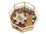 Betty M (18.0m2) Octagonal Wooden Garden Gazebo - Palmako UK