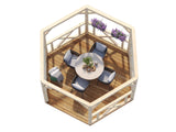 Betty S (9.9m2) Hexagonal Garden Gazebo - Palmako UK
