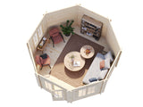Hanna (4.2m diameter | 14.1m2 | 44mm) Octagonal Summer House Pavilion - Palmako UK