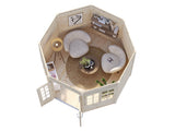 Veronica 2 (2.9x3.6m | 6.7m2 | 28mm) Octagonal Summer House - Palmako UK