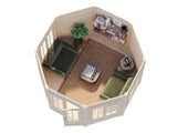 Veronica 4 (3.4x4.1m | 9.2m2 | 34mm) Octagonal Garden Pavilion - Palmako UK