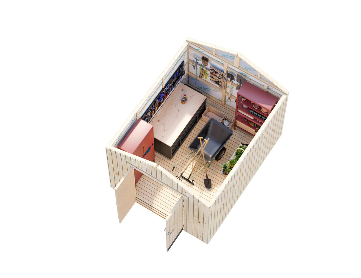 Martin S Storage Shed (2.8x3.4m | 8.4m2) - Palmako UK