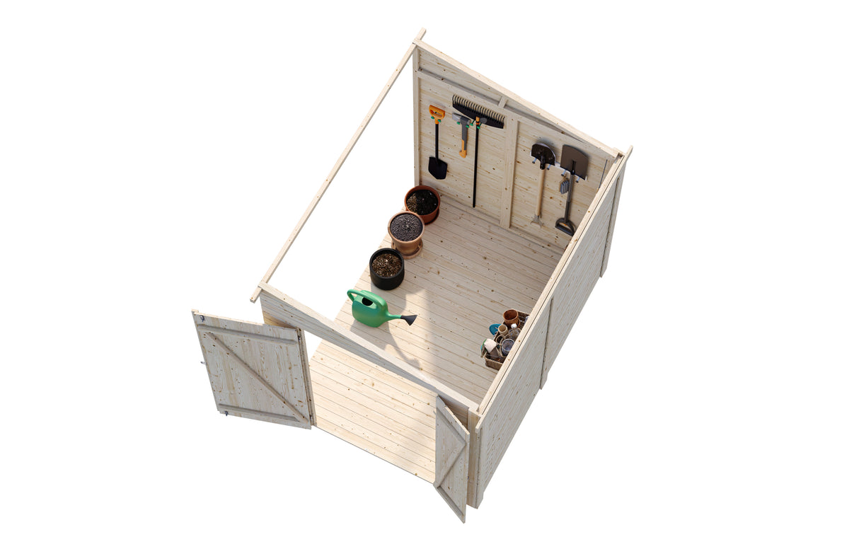 Mia S (2.2x1.7m | 3.6m2) Storage Shed - Palmako UK