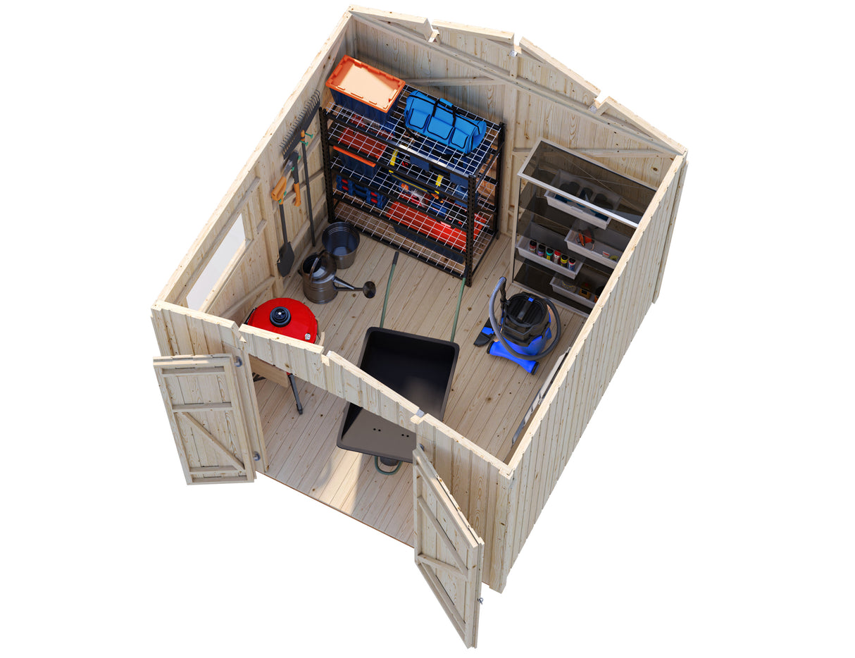 Nils S (2.3x2.4m | 5.4m2) Storage Shed - Palmako UK