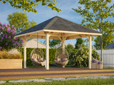 Bianca Gazebo M (3x3m | 8,3m2 | 120x120mm) Modern Gazebo with Pyramid Roof