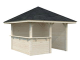 Bianca 102 (3x3m | 8.3m2) Corner Garden Bar - Palmako UK