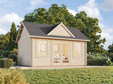Claudia L (4,7x3,5m | 14,2m2 | 44mm) Clockhouse Style Log Cabin - Palmako UK
