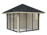 Bianca 201/501 (3x3m | 8.3m2) Glass Garden Room With Sliding Doors (Double Glazing Available)